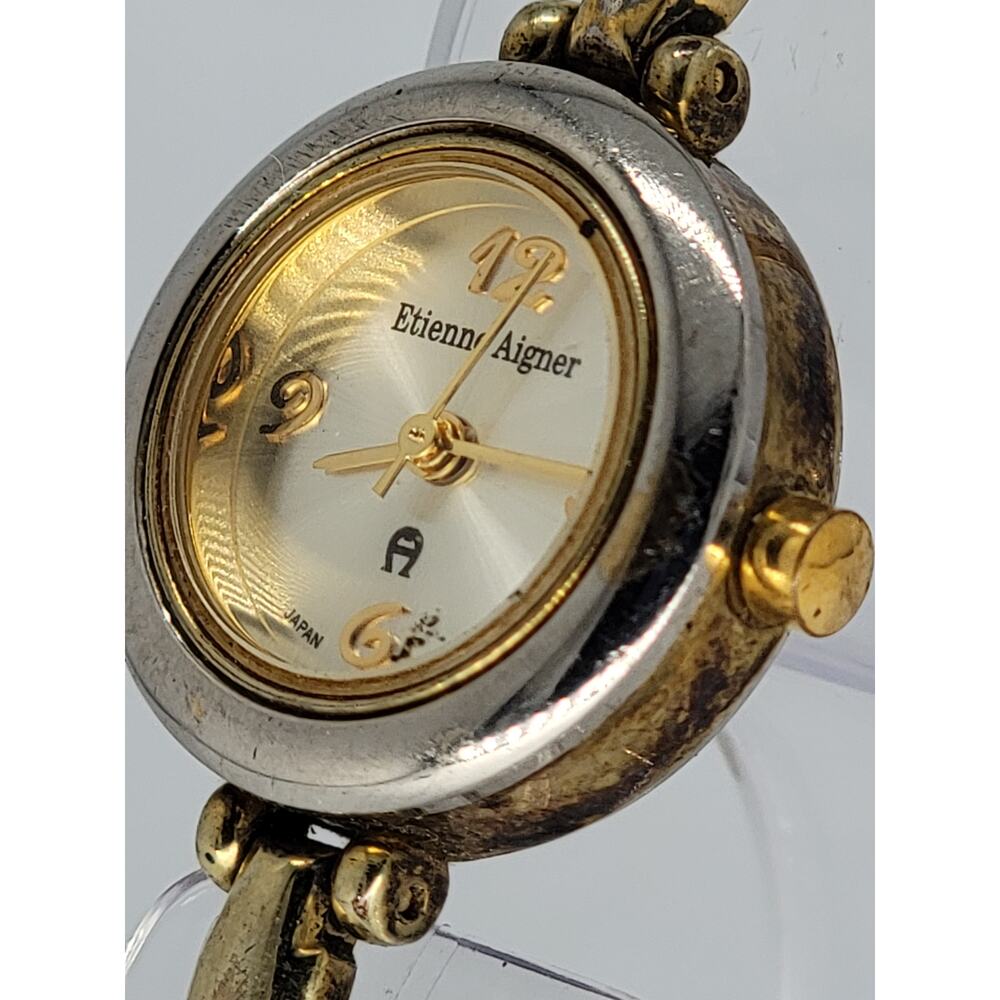 Etienne Aigner Watch Analog Quartz Gold & Silver Metal Band Et45898